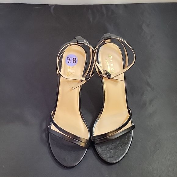BRAND NEW GLAZE DOUBLE STRAP HIGH HEEL STILETTOS SANDAL - Picture 2 of 14